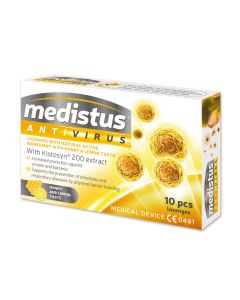 Medistus® Antivirus pastilės, medaus ir citrinų skonio