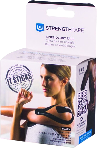 IRONMAN STRENGTHTAPE kineziologiniai teipai (20 vnt po 5cmx25cm), įvairių spalvų