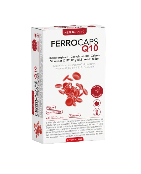 FERROCAPS Q10 - geležies papildai ir vitaminai, N60
