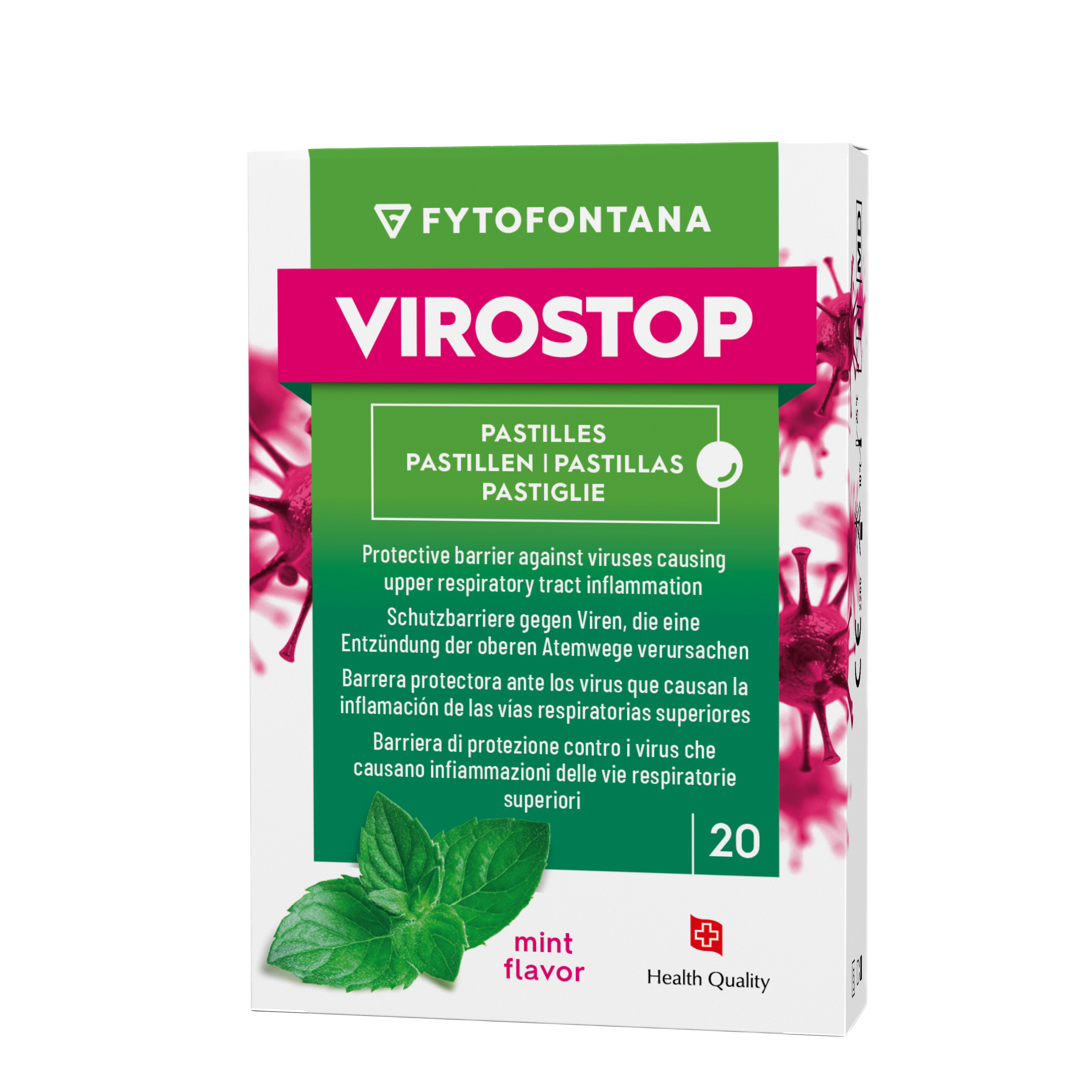 FYTOFONTANA VIROSTOP, Mėtų skonio pastilės, N20