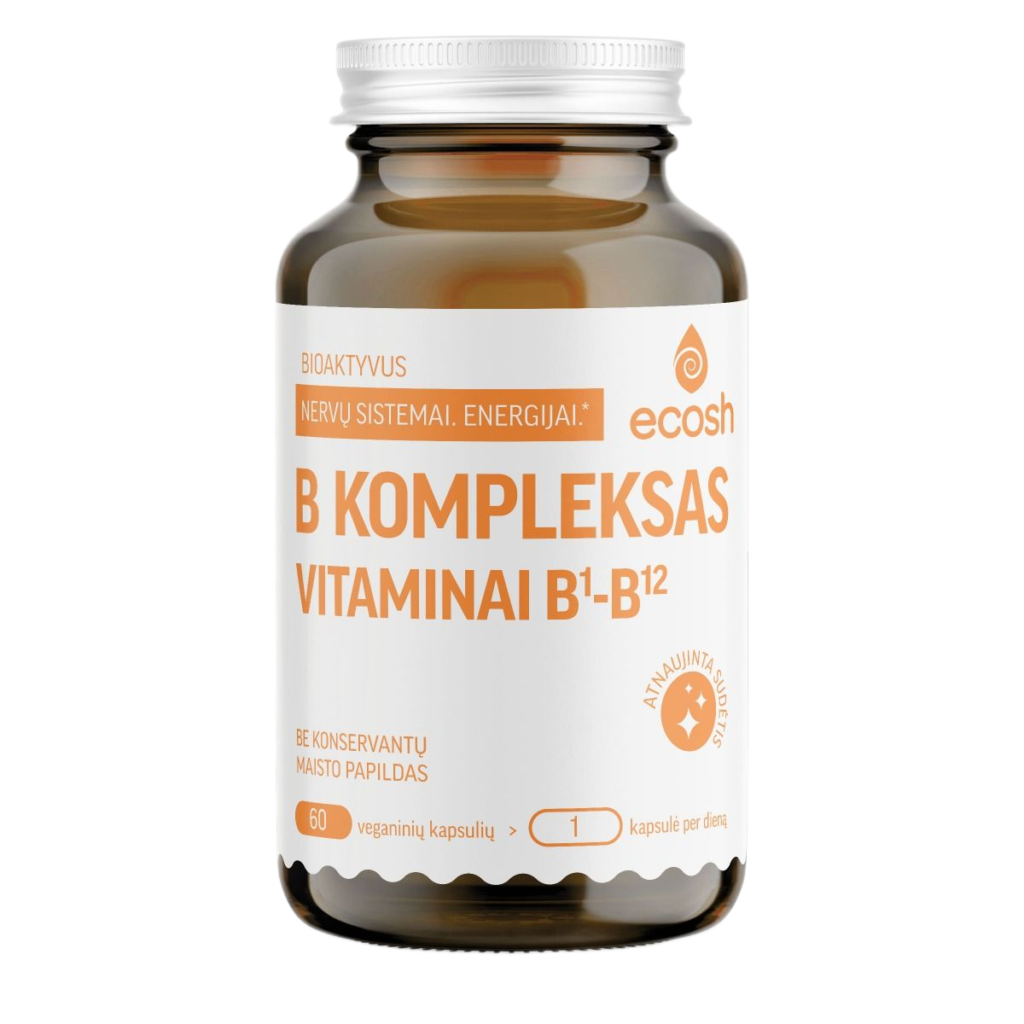 ECOSH bioaktyvus vitaminų B1-B12 kompleksas, N60
