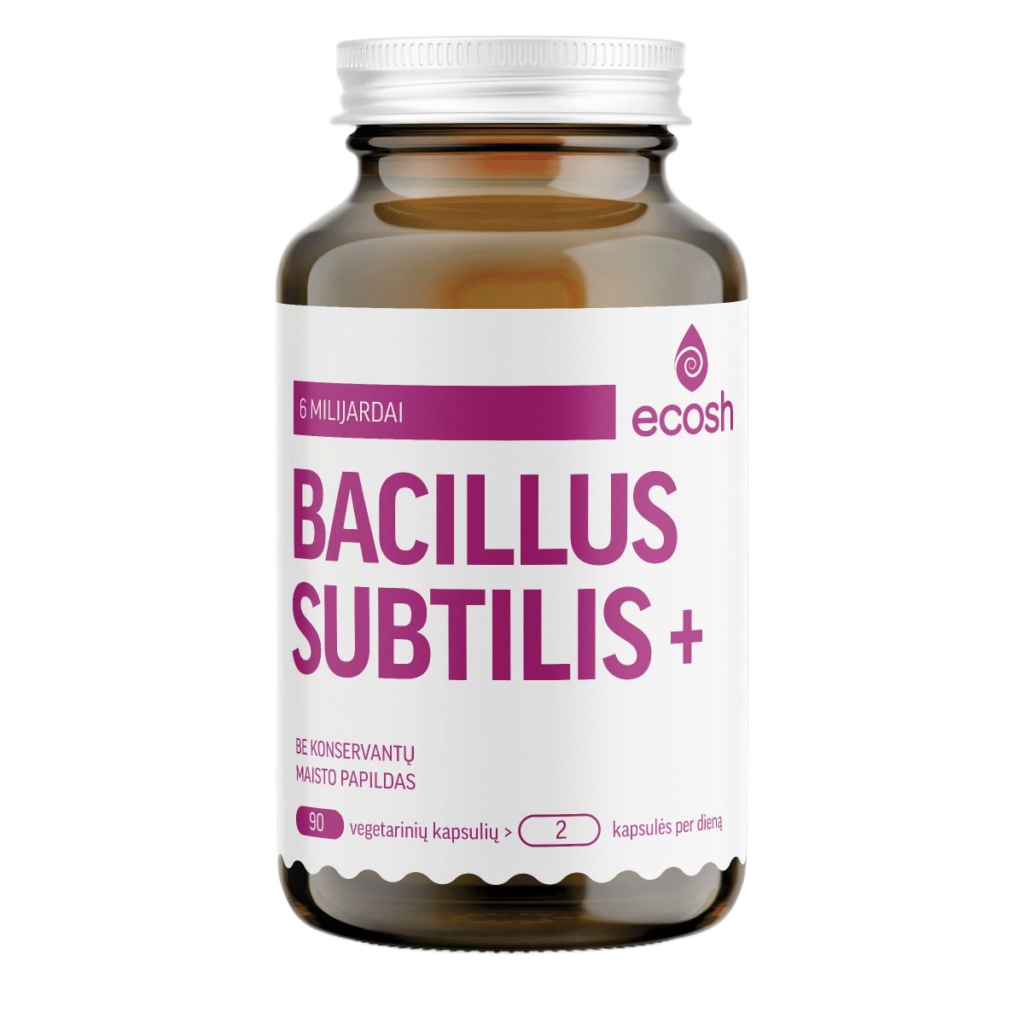 ECOSH Bacillus Subtilis Plius, 90 kapsulių