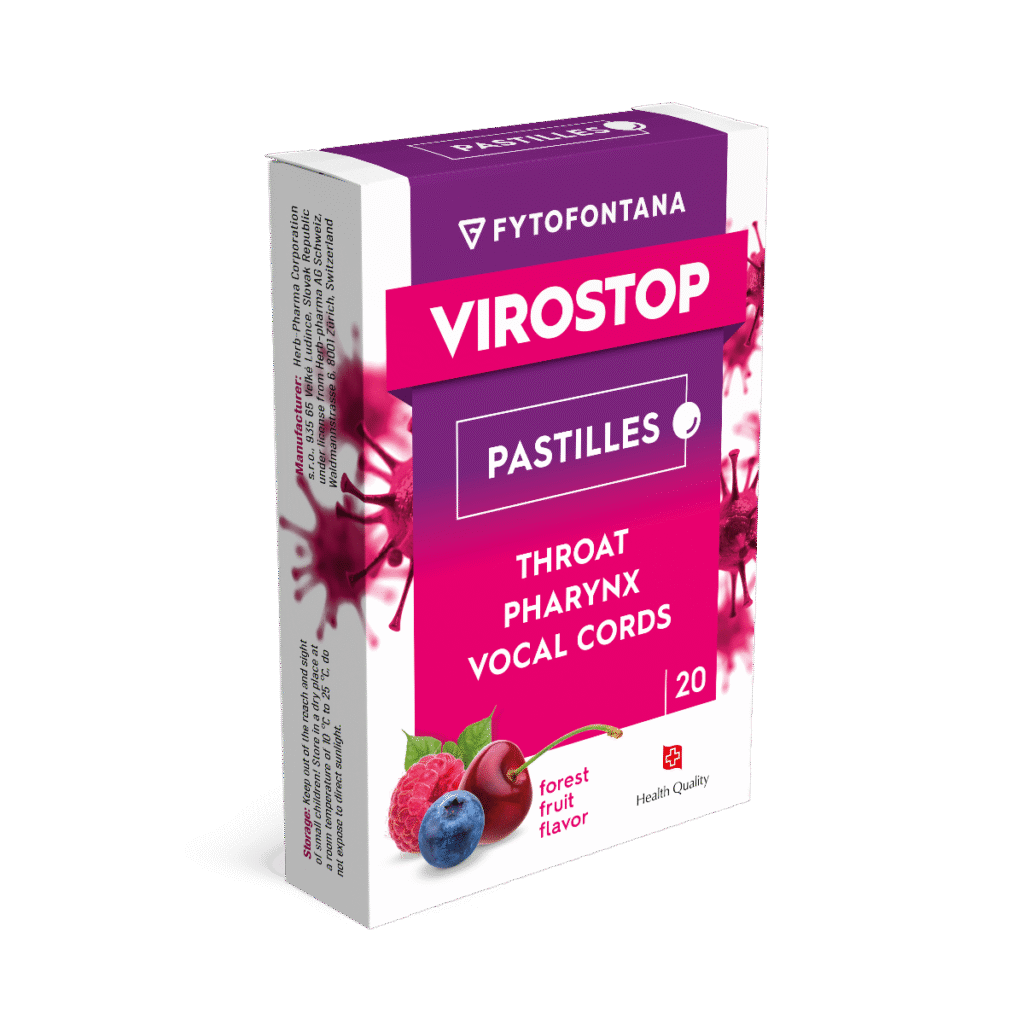 FYTOFONTANA VIROSTOP, Miško uogų skonio pastilės, N20 - Image 2