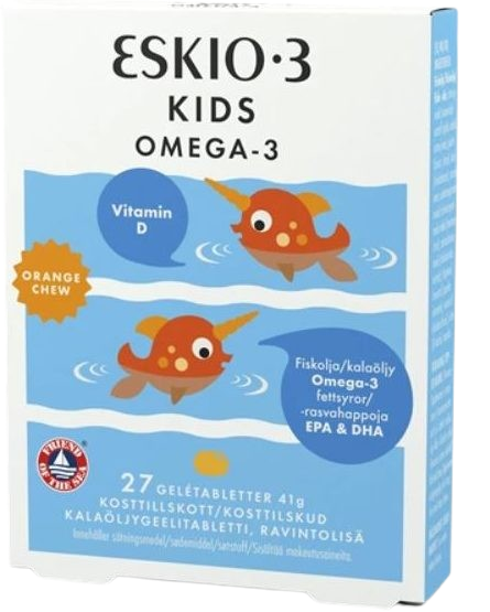 Eskio-3 Kids Omega-3 žuvų taukai vaikams N27