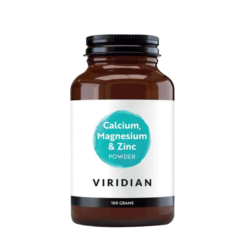 Kalcis, magnis, cinkas. „Calcium Magnesium & Zinc“, milteliai, 100g