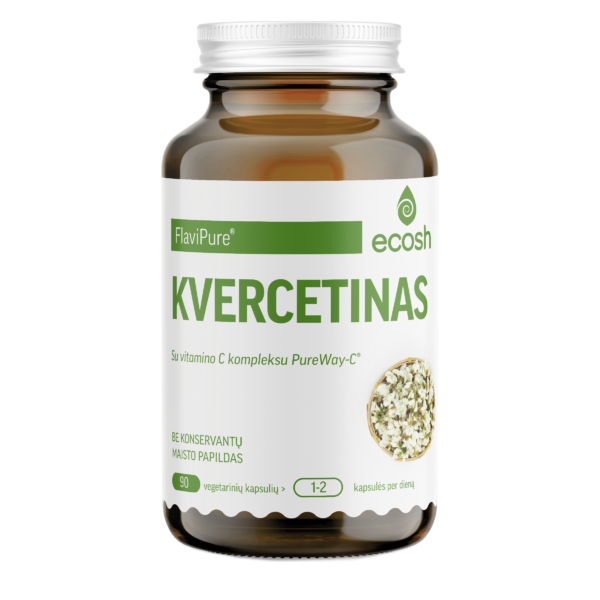 ECOSH Kvercetinas FlaviPure® su vitamino C kompleksu, N90
