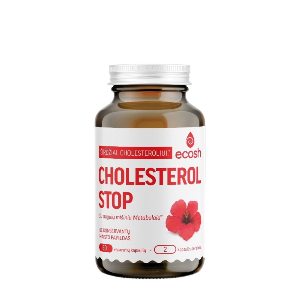 ECOSH Cholesterol Stop su augalų mišiniu Metabolaid, N60