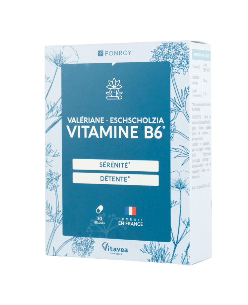 VITAVEA Valerijonas, geltonžiedė ešolcija, vitaminas B6