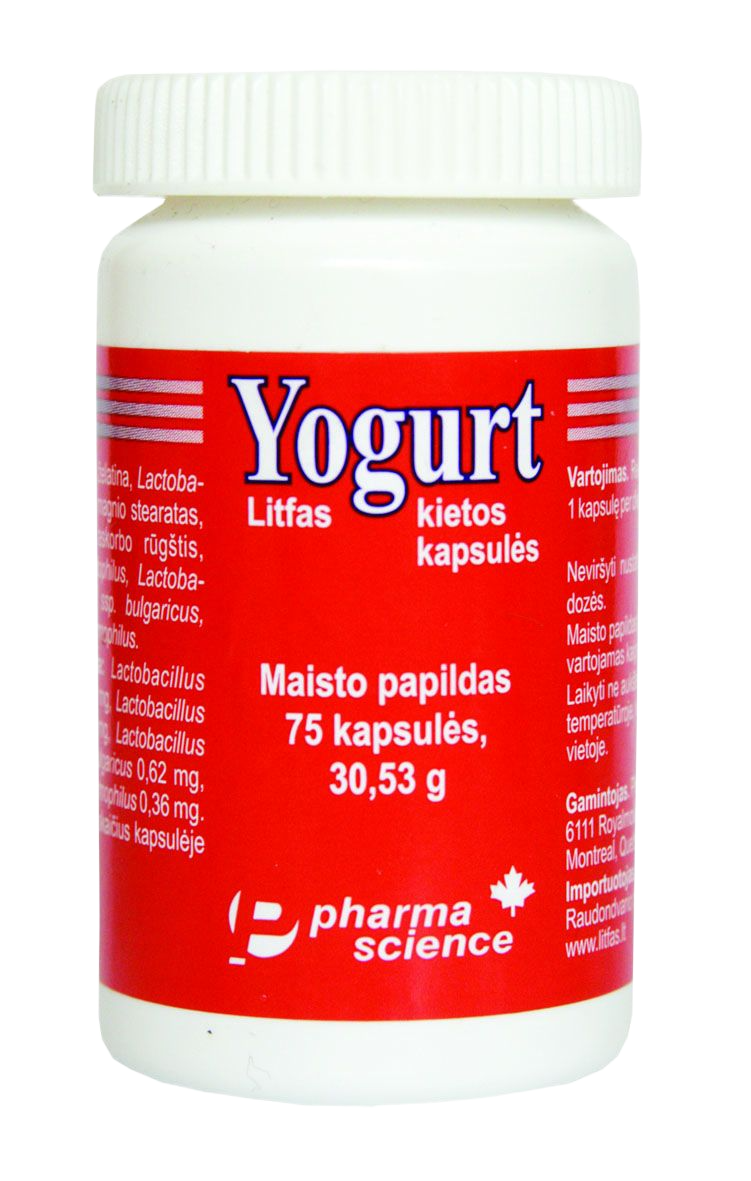 Yogurt Litfas kietosios kapsulės, N75