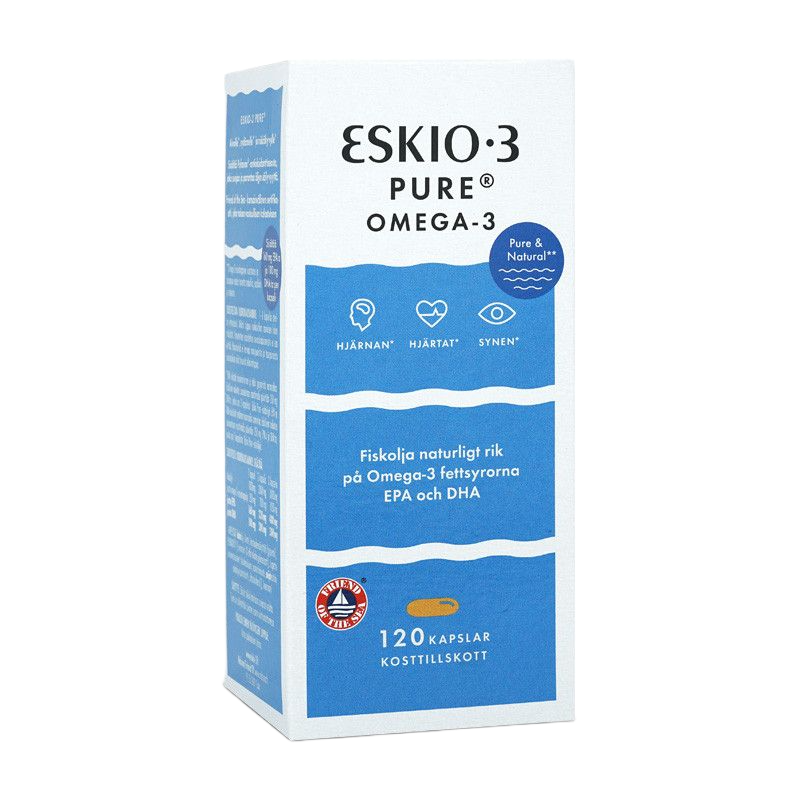 Žuvų taukai ESKIO-3 PURE, kapsulės N120