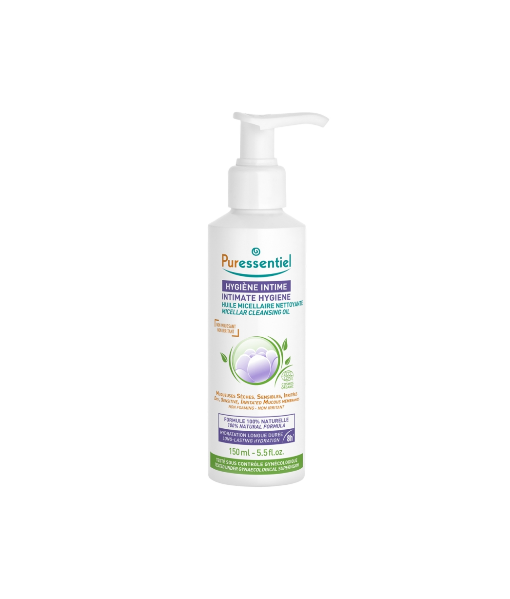 Puressentiel Intymios higienos valomasis micelinis aliejus, 150 ml