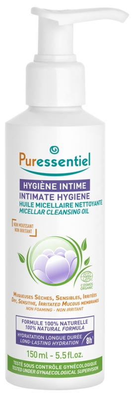 Puressentiel Intymios higienos valomasis micelinis aliejus, 150 ml