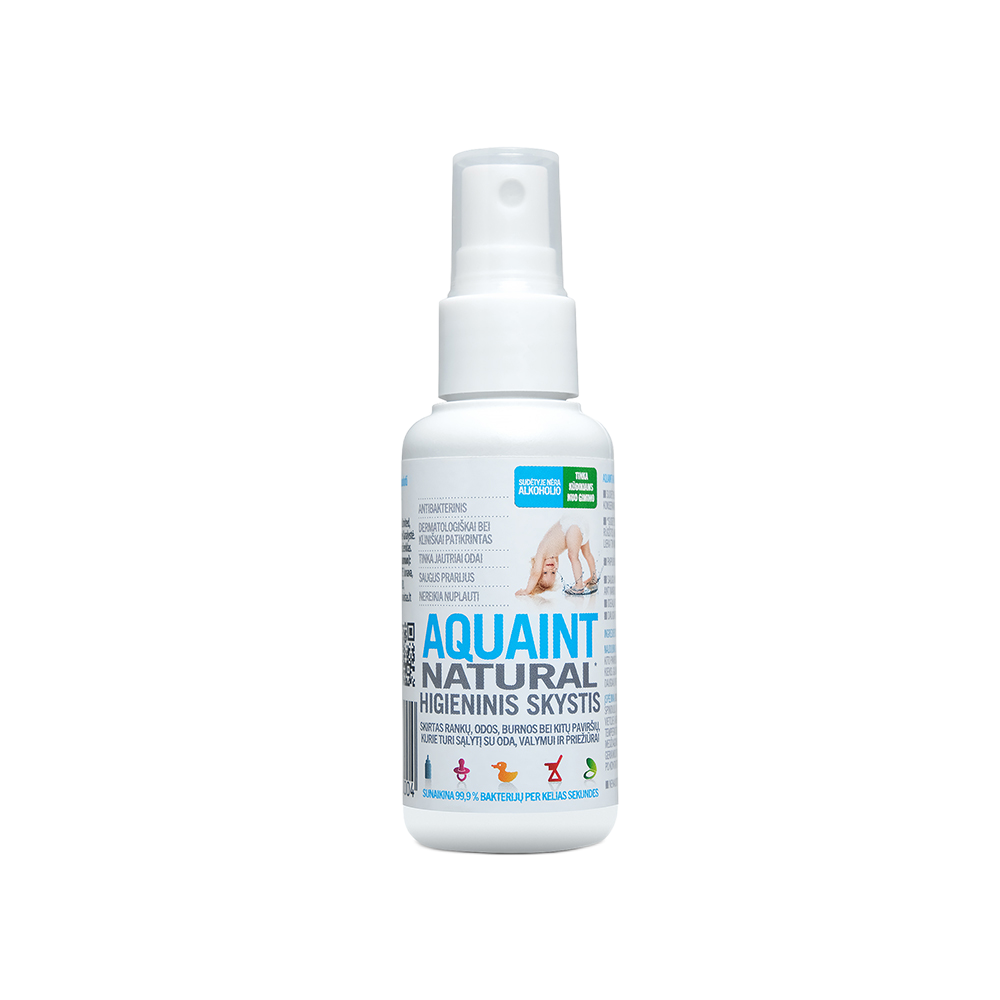 AQUAINT® BABY NATURAL, antibakterinis, higieninis skystis, 50 ml