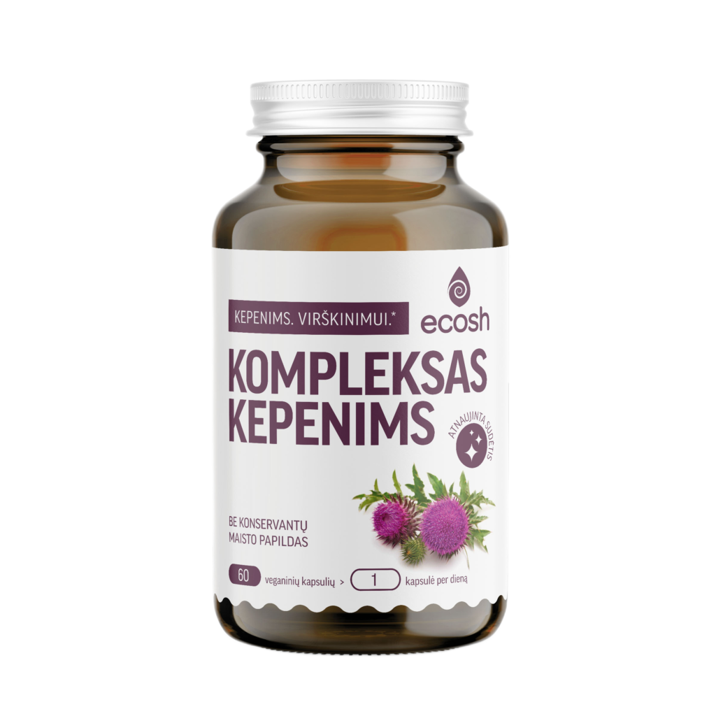 ECOSH Kompleksas kepenims, 60 kapsulių