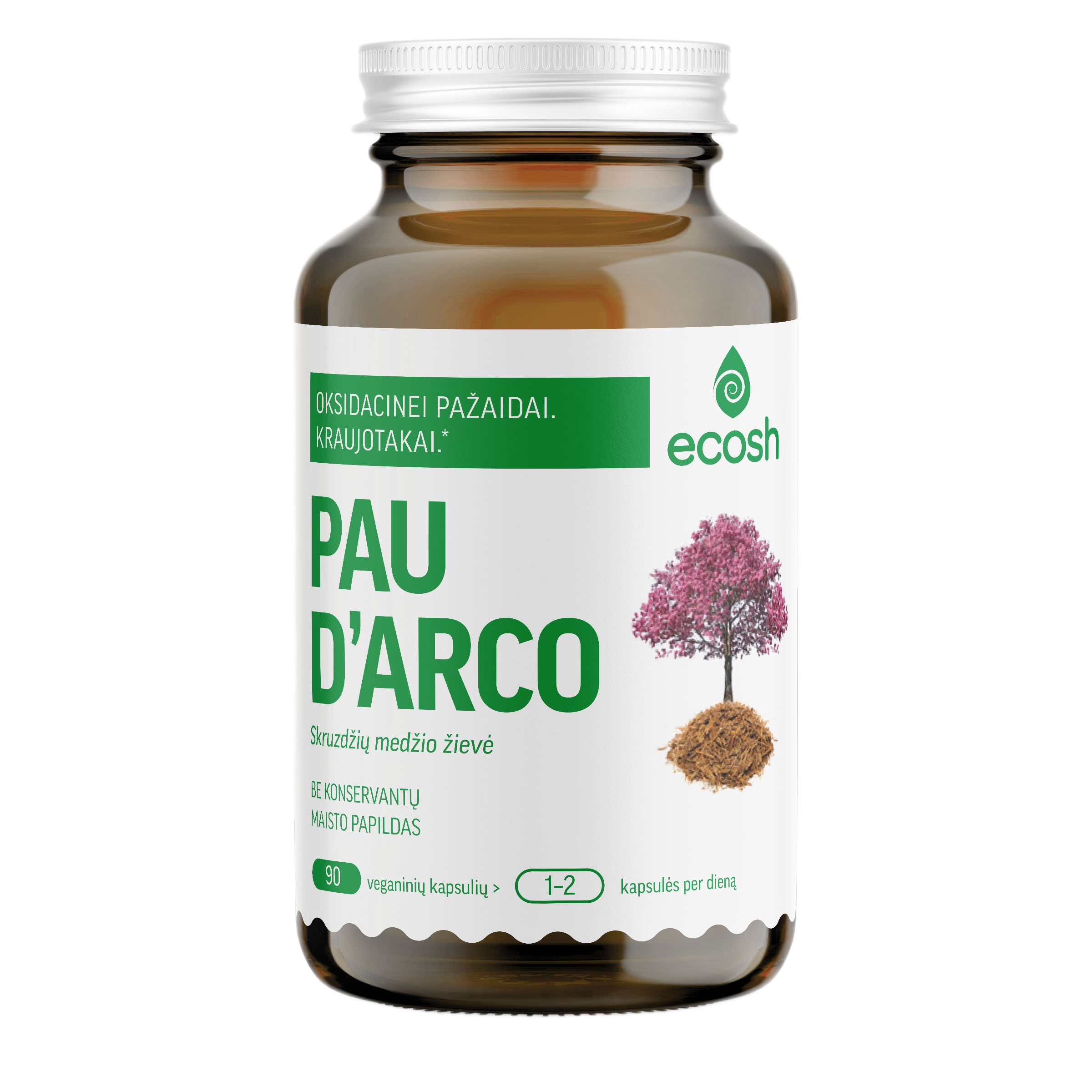 ECOSH PAU D'ARCO, kapsulės N90